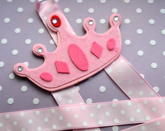 Pink Princess Crown Double-Strand Bowholder