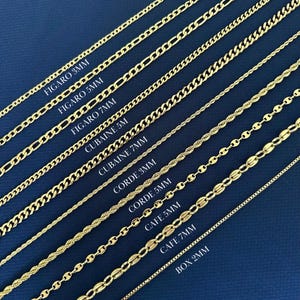 18k gouden ketting - gouden ketting - gouden ketting voor mannen - gouden ketting voor mannen - Moederdag cadeau