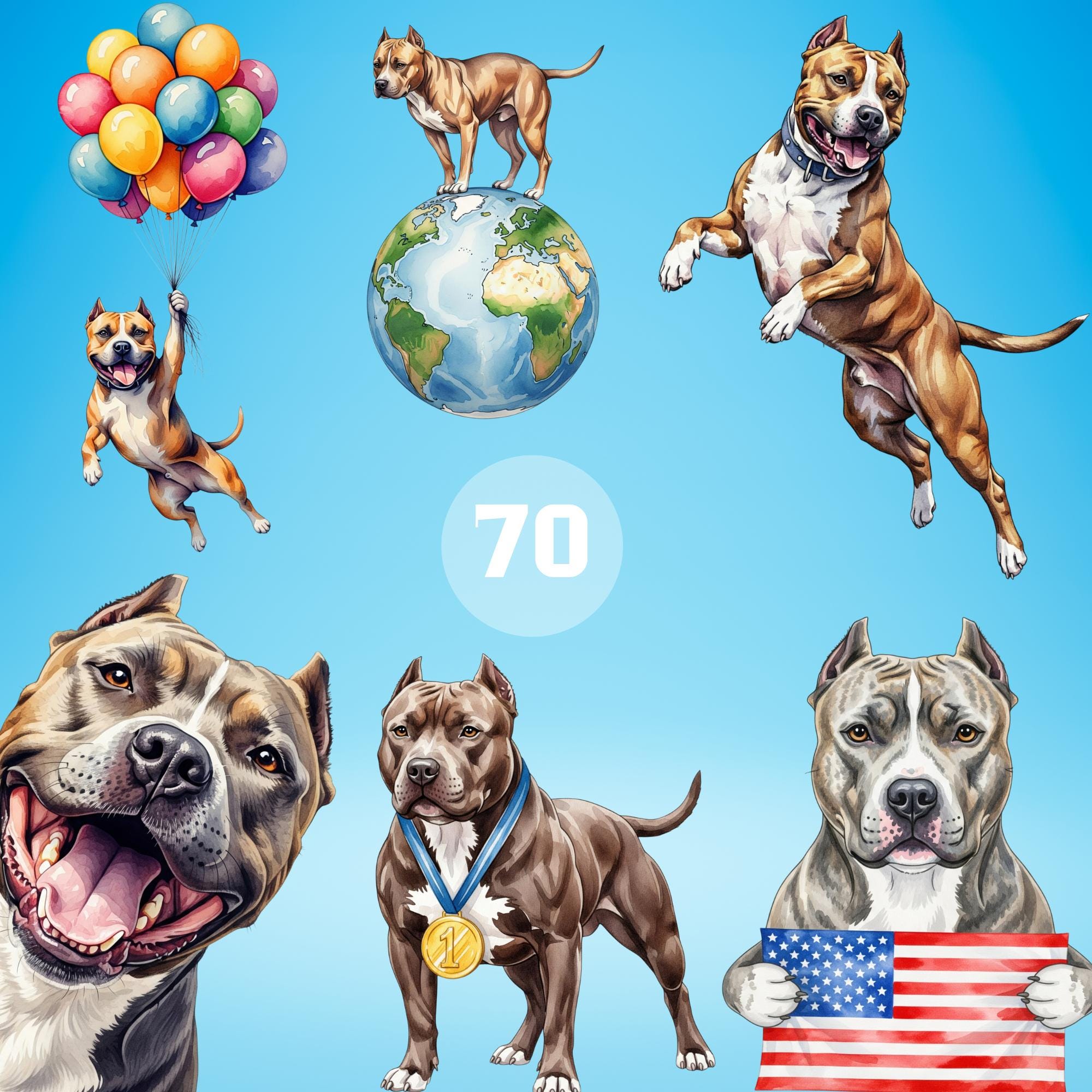 Pitbull graphics - Etsy België, image size:2000x2000