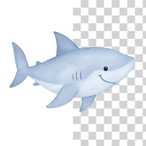 Akvarell undervattens clipart 45 PNG, söta havsdjur PNG, väggkonst för barnrum, babyshowerdekor, valbläckfisk maneter set. Havsdjur bild 2