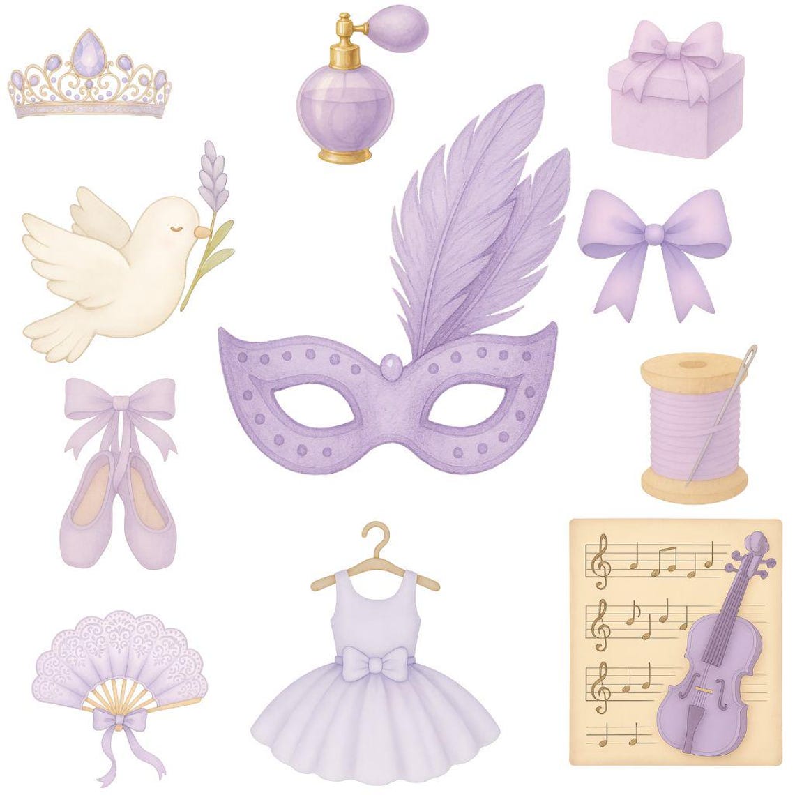 Cute Ballerina Watercolor Clipart – 100 Adorable Ballet Girls PNG ...
