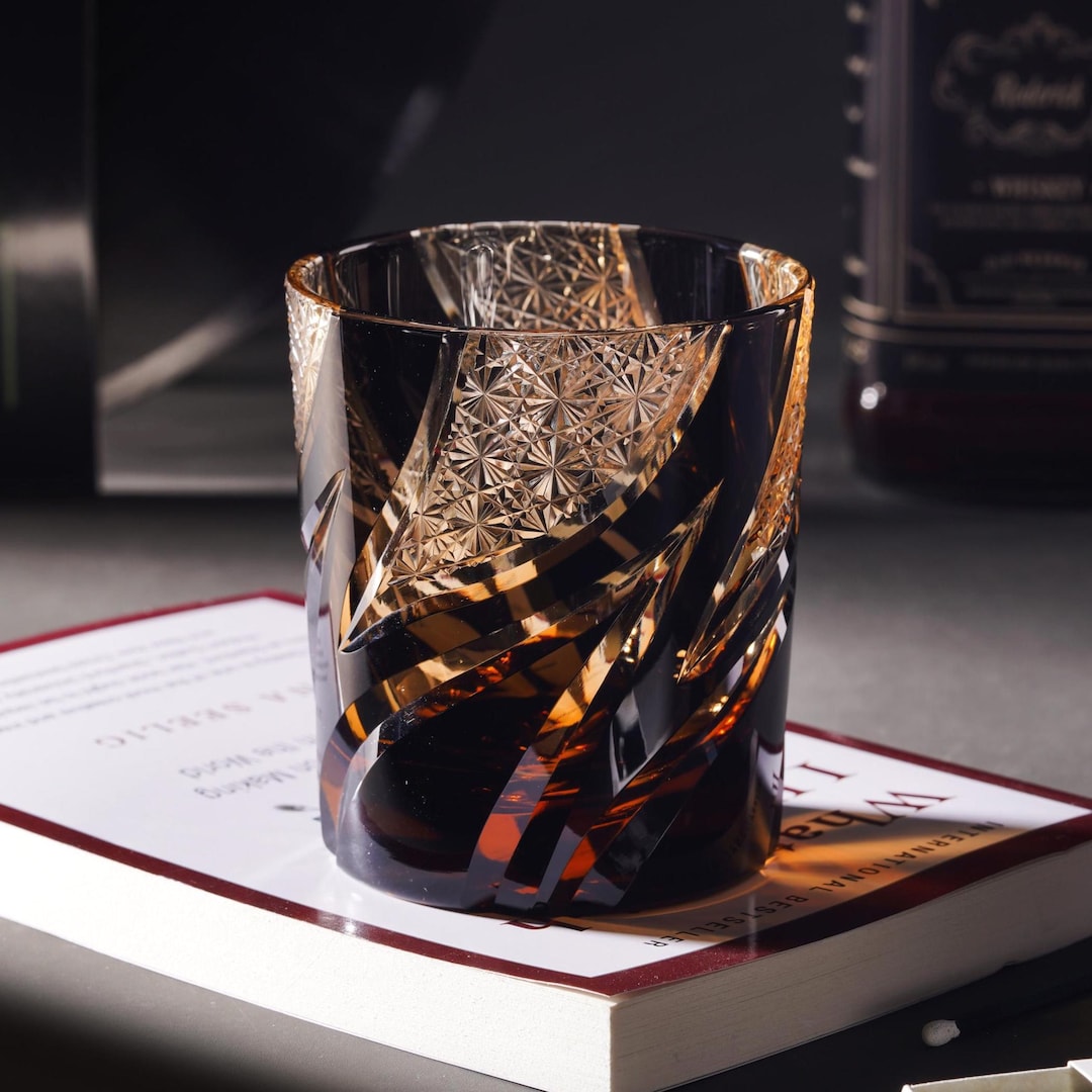 Edo Kiriko Verre à Whisky à L'ancienne 325 Ml - Verre En Cristal