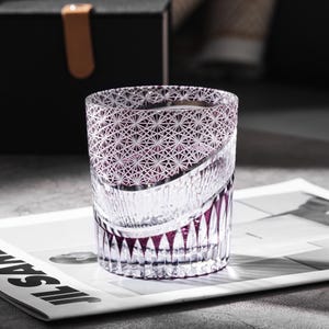 Edo Kiriko Japanese Whisky Glasses | Hand-Cut Crystal Tumblers