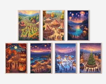 Poster dell'evento Stardew Valley, regalo Stardew Valley 11x14, Spirit's Eve, mercato notturno, Dance of the Moonlight Jellies, arte murale Stardew Valley
