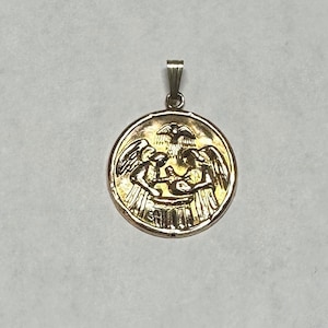 Vintage 10 Karat Gold Baptism Pendant