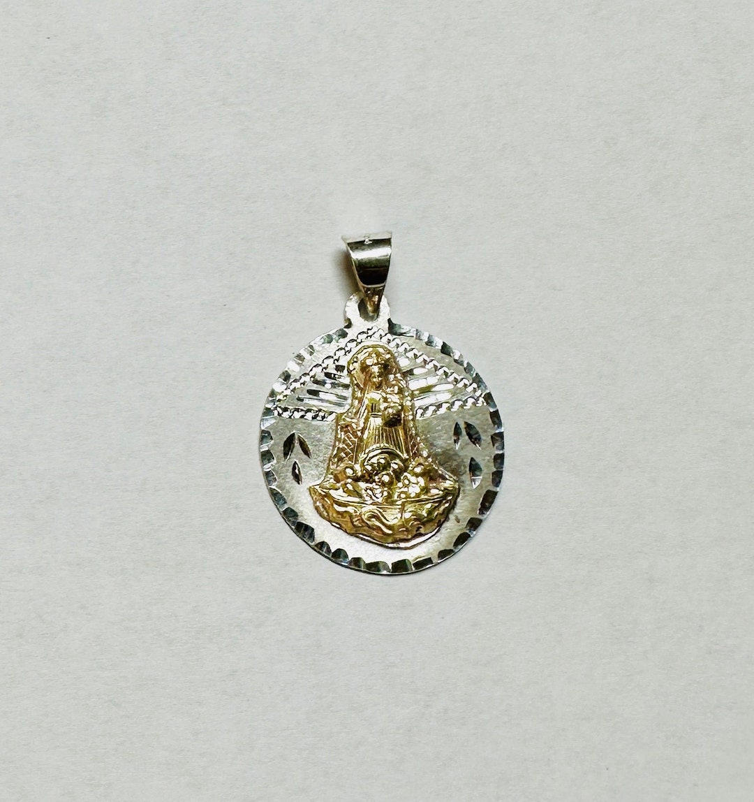 Sterling Silver & 14K Yellow Gold Our Lady of Charity "virgen De La ...