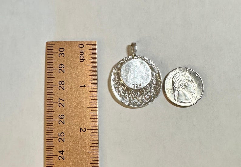 Sterling Silver and 14 Karat Yellow Gold Our Lady of Mount Carmel ...