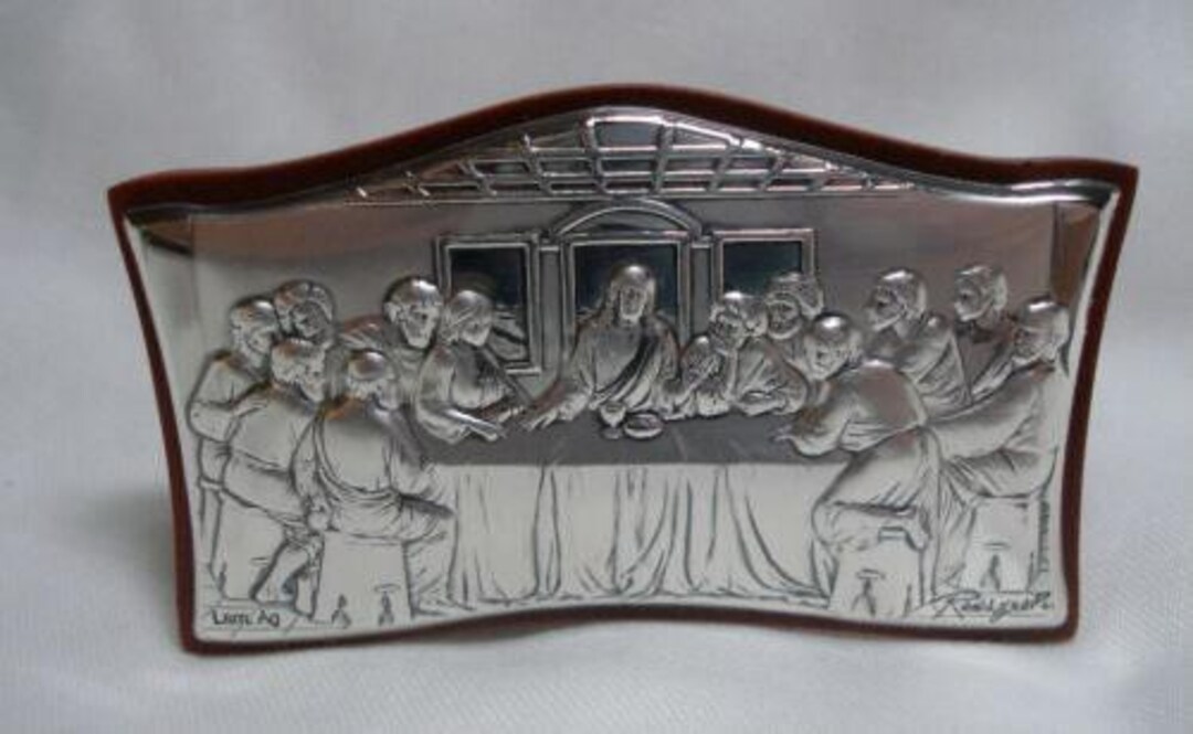 Laminate Sterling Silver Last Supper "ultima Cena" Decorative Ornament ...