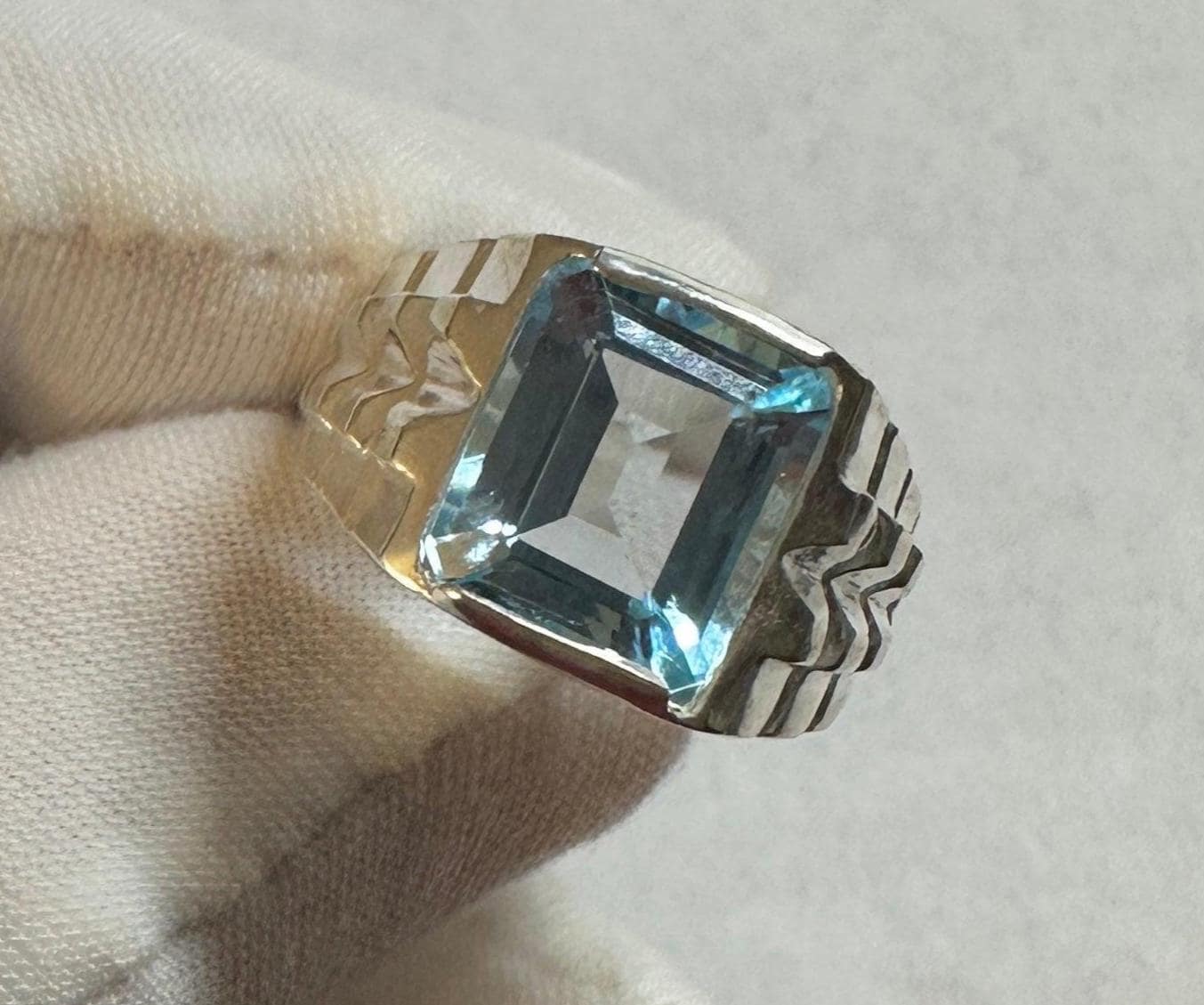 Mens 1970s Silver Ring - Etsy