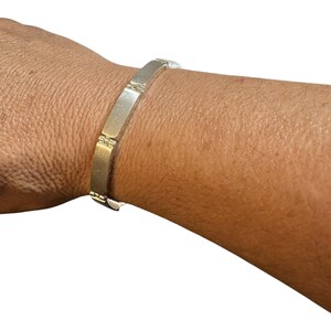 Sterling Silver Orisha Orula Yoruba Ilde Covered Santeria Brushed Links Bracelet
