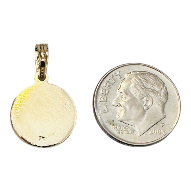 Sterling Silver 14 Karat Yellow Gold-plated Our Lady of Charity ...