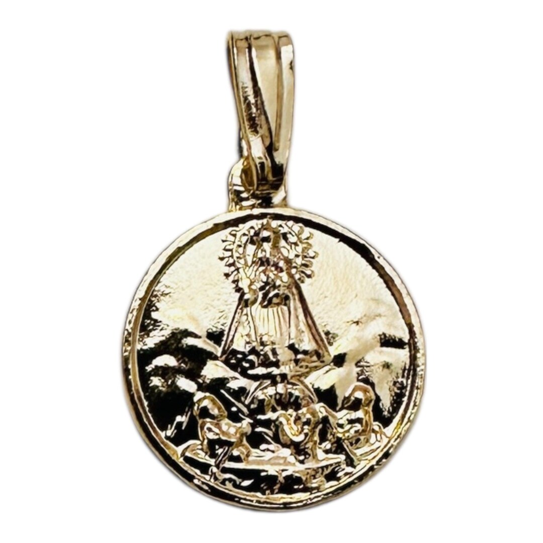 Sterling Silver 14 Karat Yellow Gold-plated Our Lady of Charity ...