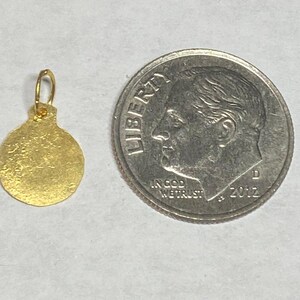 14 Karat Yellow Gold Our Lady of Mount Carmel "virgen Del Carmen" 8mm ...