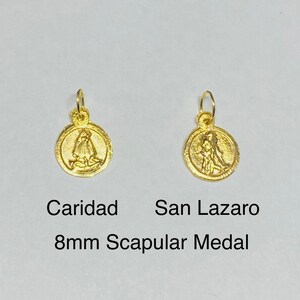14 Karat Yellow Gold Scapular Our Lady of Charity "virgen De La Caridad ...