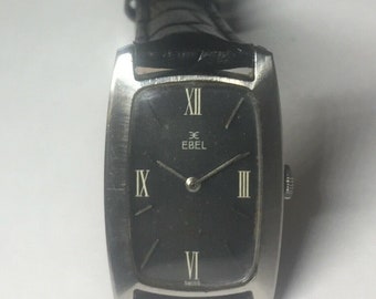 Vintage 1970's Swiss Ebel Caliber 78 (17 Jewels) Mechanical Unisex Leather Watch