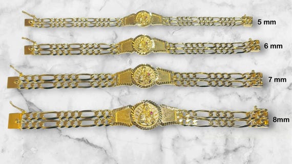 18 Karat Yellow Gold-plated Sterling Silver Double Strand Figaro