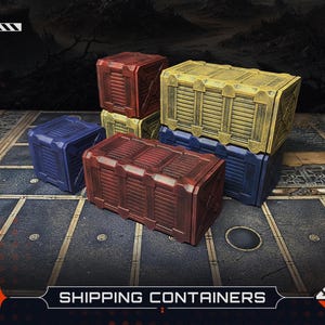 Sci-Fi Shipping Containers Set | Tabletop Terrain