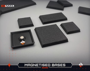 Square Wargaming Bases | Magnetised