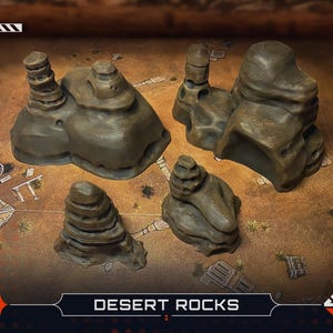 Desert Rocks Set | Tabletop Terrain