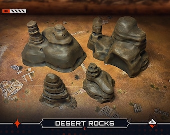 Desert Rocks Set | Tabletop Terrain