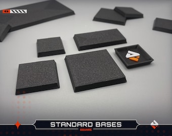 Square Wargaming Bases | Standard