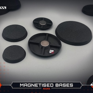Round Wargaming Bases | Magnetised