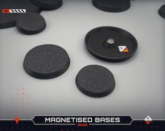 Round Wargaming Bases | Magnetised