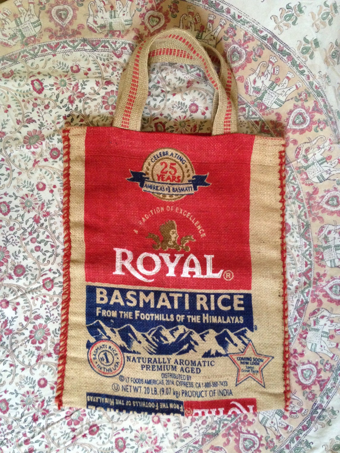 Upcycled Rice Bag Etsy