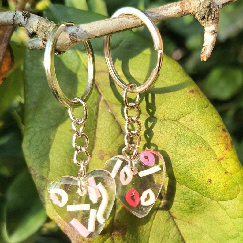 Heart Keychain Ricky Martin Heart Resin Keychain - Etsy