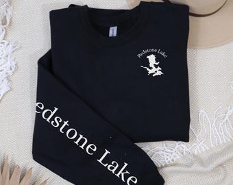 Custom Lake Sweatshirt, cabin sweatshirt, long weekend, cottage, lake life, personalizable sweatshirt, camping sweatshirt, campfire sweater