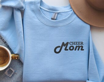 Embroidered Cheer Mom Sweatshirt, cheer mom sweatshirt, mom of cheerleader, cheer competition merch, cheer fan, cheer comp fan merch