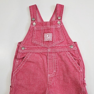 Vintage playful red denim overalls | B.U.M. Equipment | Bum Girl Anchor patch | size 2 | 100% cotton