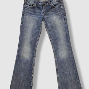 Vintage Y2K Silver Jeans Toni | Low Rise Size 29 | Bootcut Denim | Faded Wash | 30 Inseam