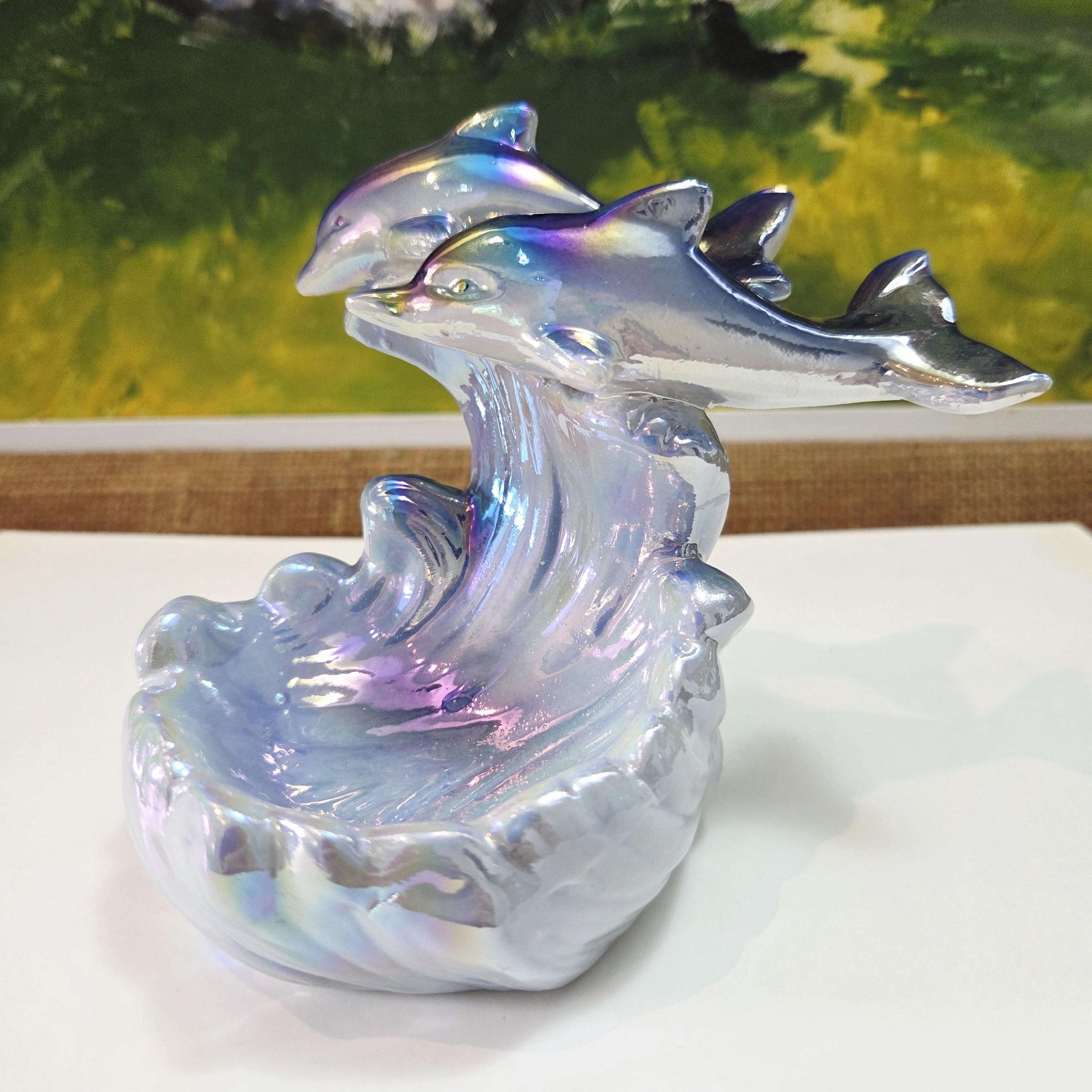 Vintage ceramic dolphin figurine - Etsy 日本