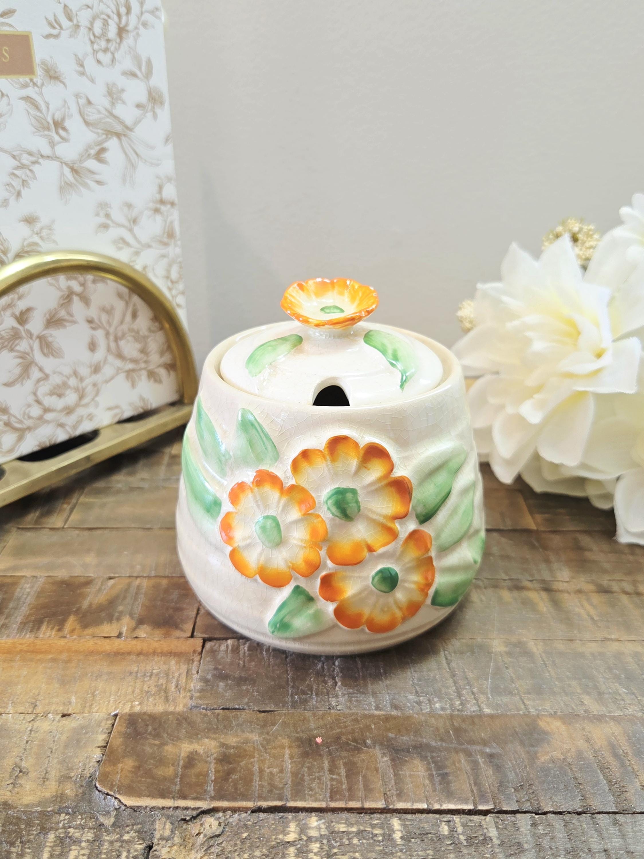 花柄のシュガーポット - Etsy 日本