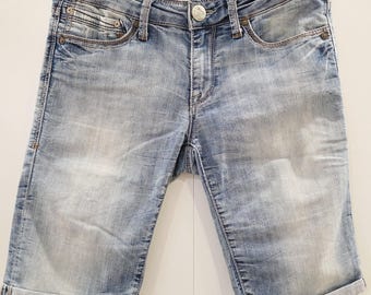 Vintage Y2K Mavi Low Rise bermuda shorts | Jessica denim light blue | made in Turkey | size 29‑30 | 90s‑2000s