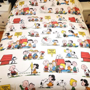 70s PEANUTS SEARS ROEBUCK ベッドシーツ ビンテージ Vintage 70s Peanuts Sheets - Etsy