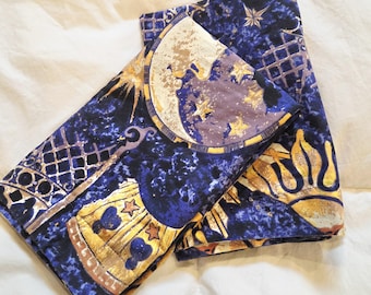 Vintage celestial pillow shams | sun moon stars | set of 2 | whimsigoth fairycore | 1990s Y2K bedding | 20x25