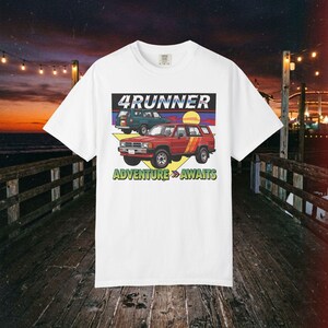 Vintage-stil 1:a generationens 4Runner Retro Sunset Offroad Adventure Unisex T-shirt