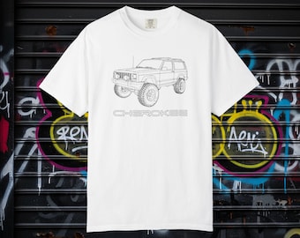 Cherokee XJ 2 Door 4x4 Lifted Off-Road Truck T-shirt | USA, offroad