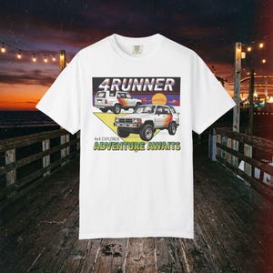 Vintage-stil 4Runner First Gen Retro Sunset Offroad Adventure Unisex T-shirt