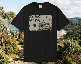Land Cruiser 80 Series Australian Flag Modified Off-Road 4x4 Heritage T-Shirt Gift for Dad, Mom, Humor Birthday Gift