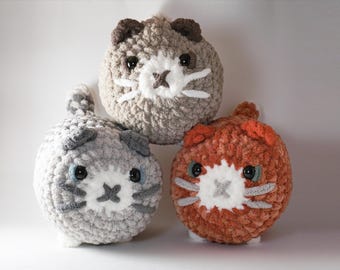 Crochet Tabby Cat | Medium Handmade Plushie