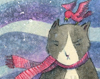 ACEO Archival Print -- GRUMPY WINTER