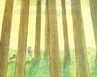 ACEO Archival Print -- Forest Walk