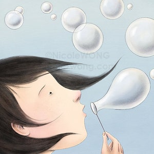 8x10 Archival Print -- Bubbles