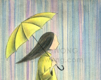 ACEO Print -- RAIN