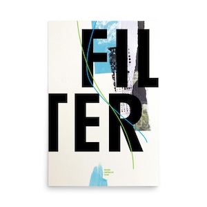 Póster Modular Synth FILTER – Impresión de collage abstracto con cables de conexión, arte de música electrónica