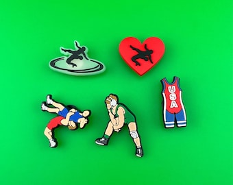 Wrestling Shoe Charms: Wrestler & Coach Gift