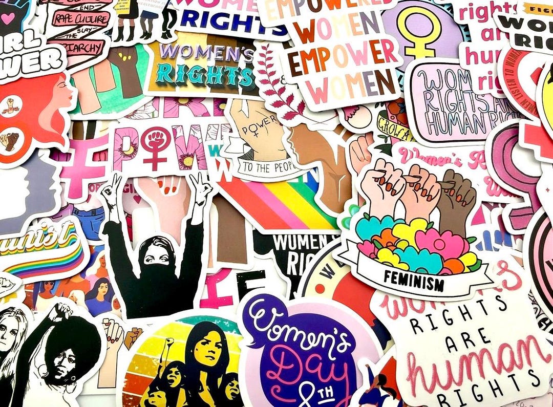 Feminist Sticker Set | Women Empowerment Stickers | Girl Power Vinyl ...